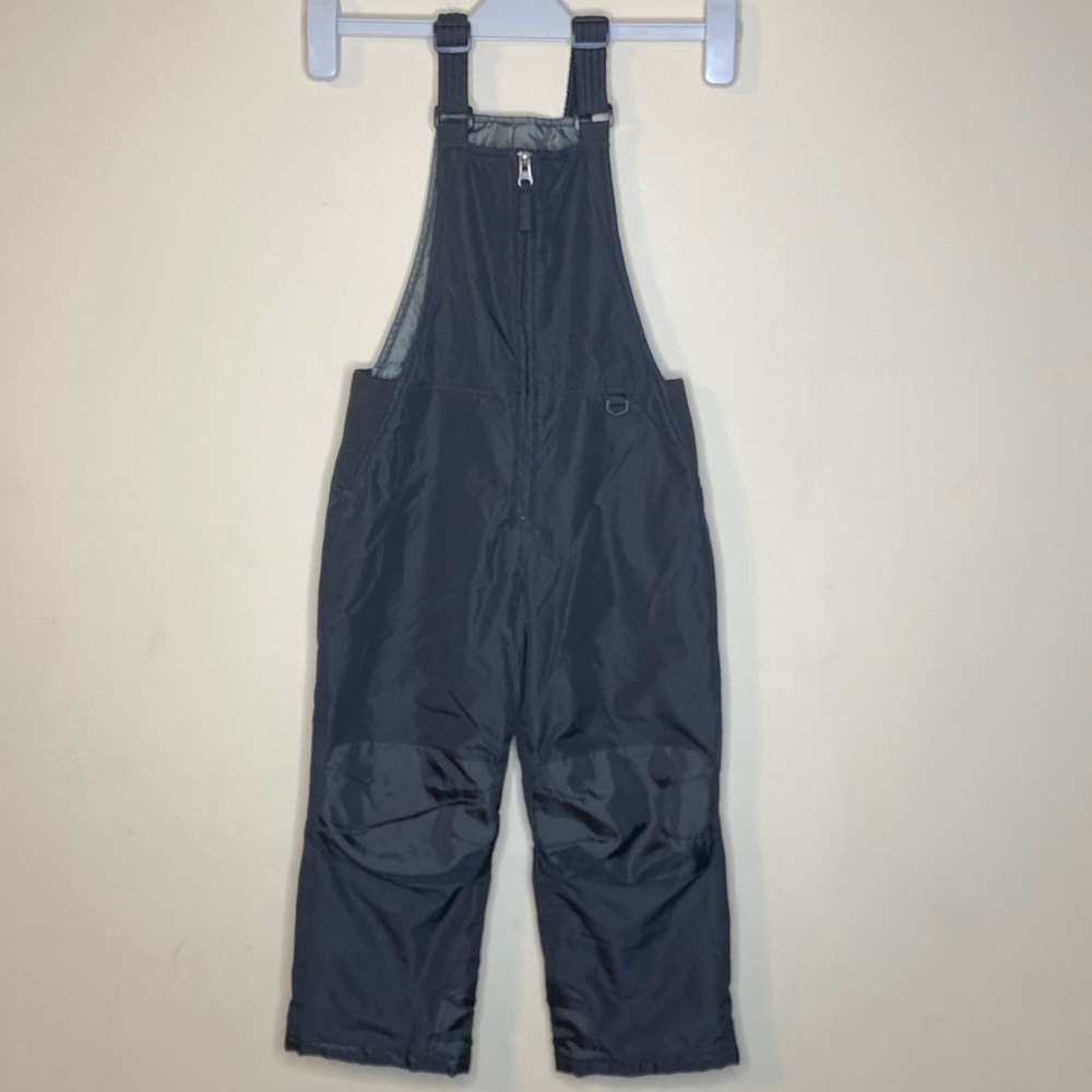 TSLA Unisex Kids Black Bib Overalls Toddler Size 5T